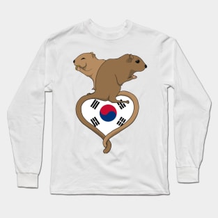 Gerbil South Korea (light) Long Sleeve T-Shirt